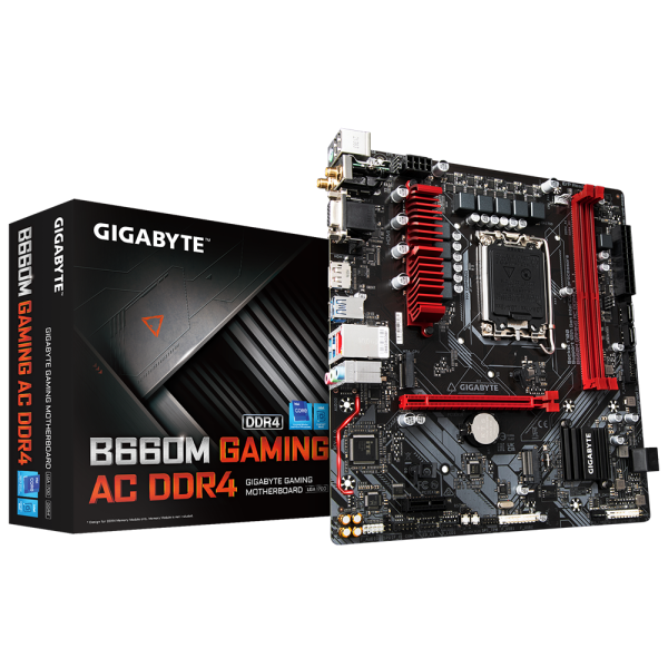 Gigabyte B660M Gaming AC DDR4 LGA1700 MATX Motherboard