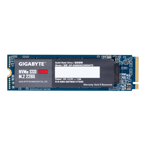 GIGABYTE 256GB M.2 PCIe NVMe SSD